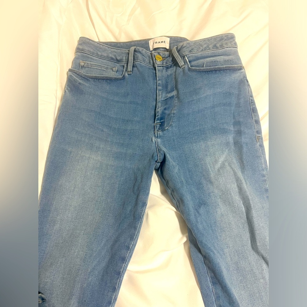 FRAME LE ONE SKINNY mid rise jeans - Picture 7 of 9